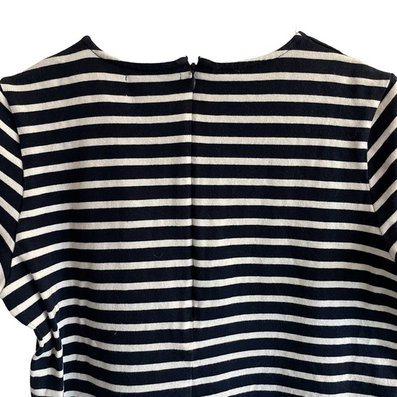 Everlane The Gia Mini Dress, Navy & White Striped, Size L - Picture 9 of 10